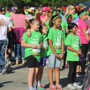Girls on the Run friends together at the GOTR 5K